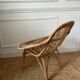 Fauteuil en rotin vintage