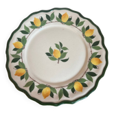 Vintage Lemon Dish in Hand Painted Menton Ceramic (Diameter 30 cm)