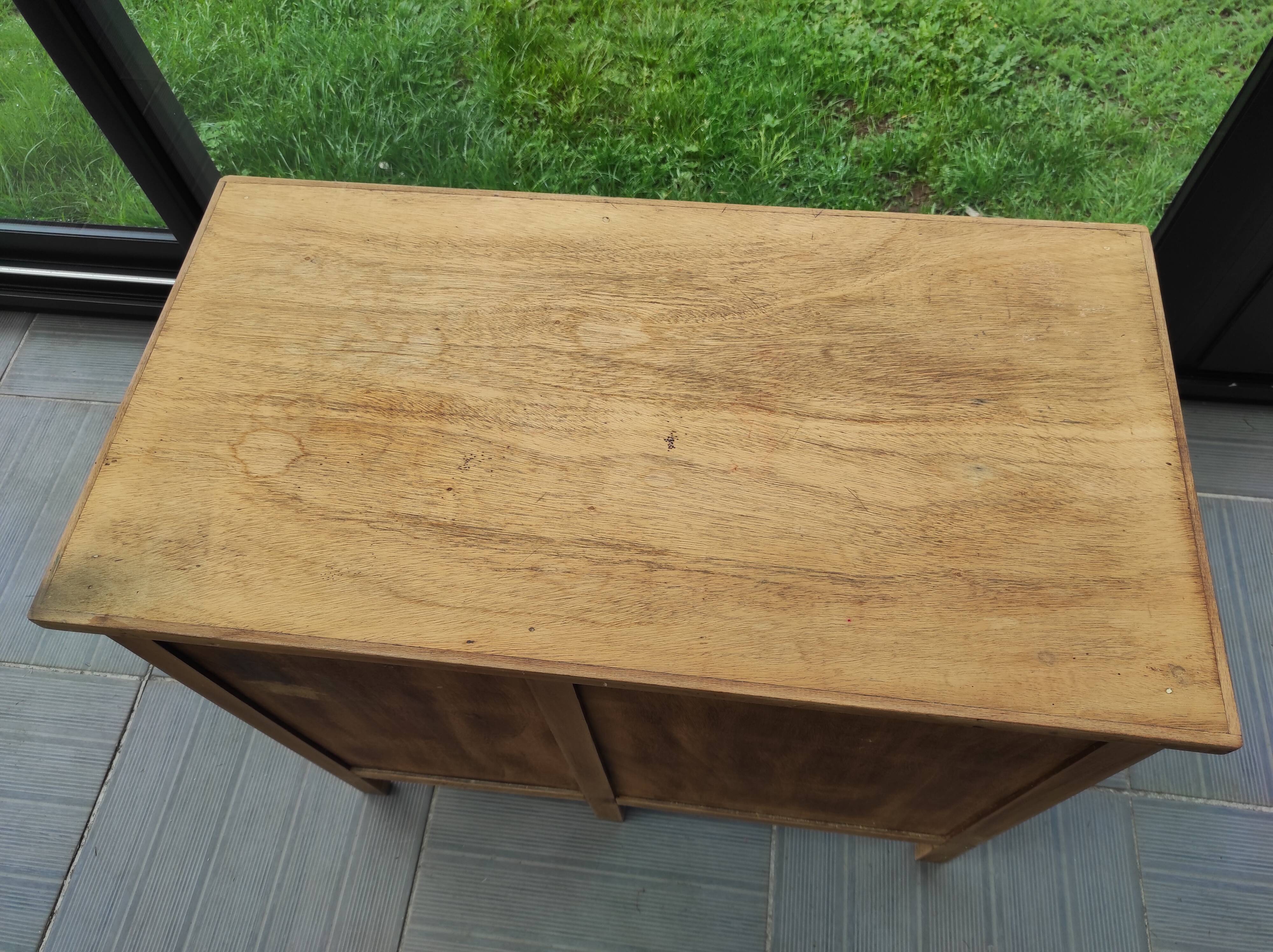 Small wooden desk three drawers