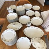 Service 70 pieces porcelain from limoges art deco