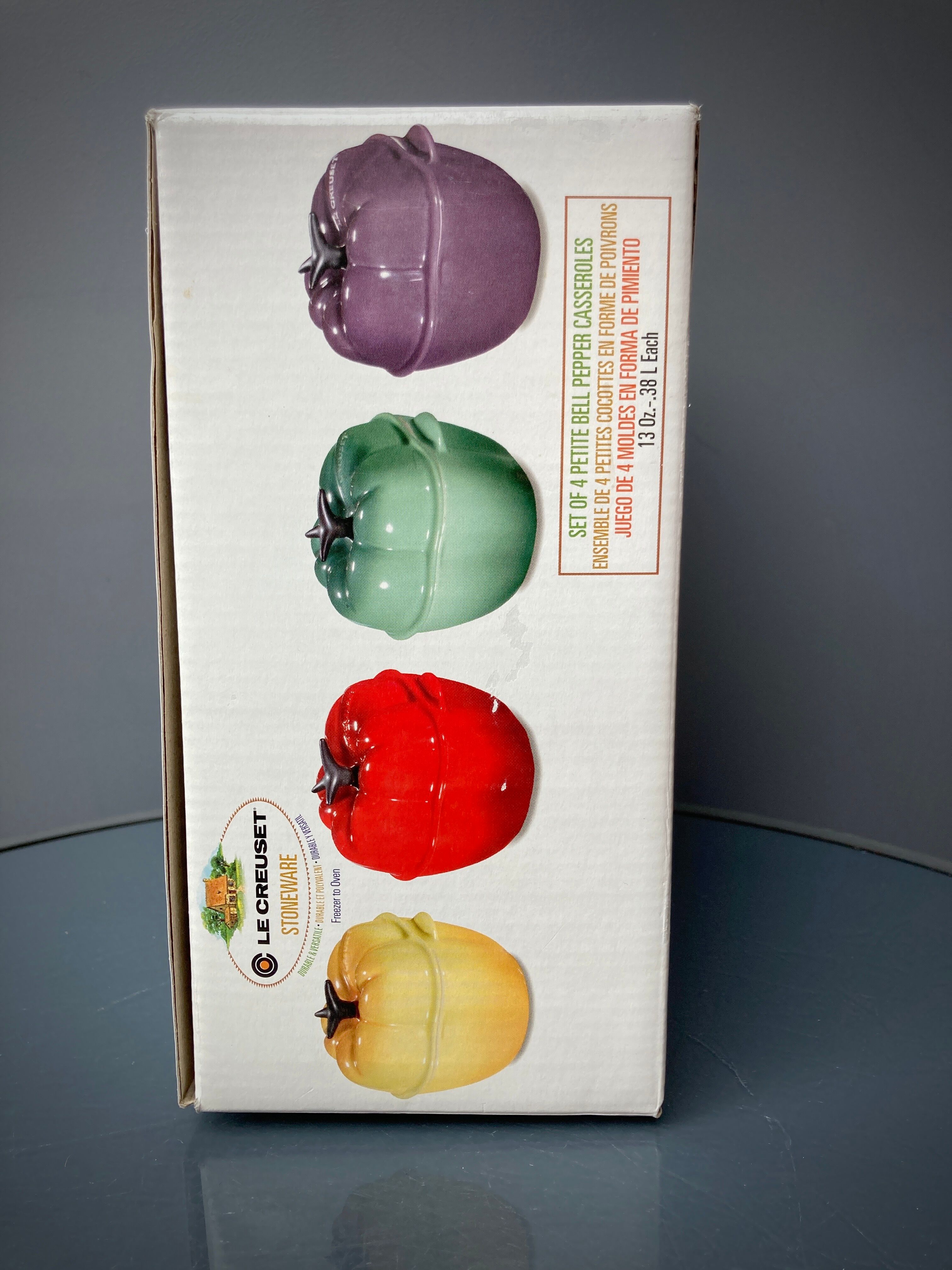 Four Le Creuset ceramic casseroles