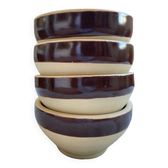 Digoin bowls in natural stoneware
