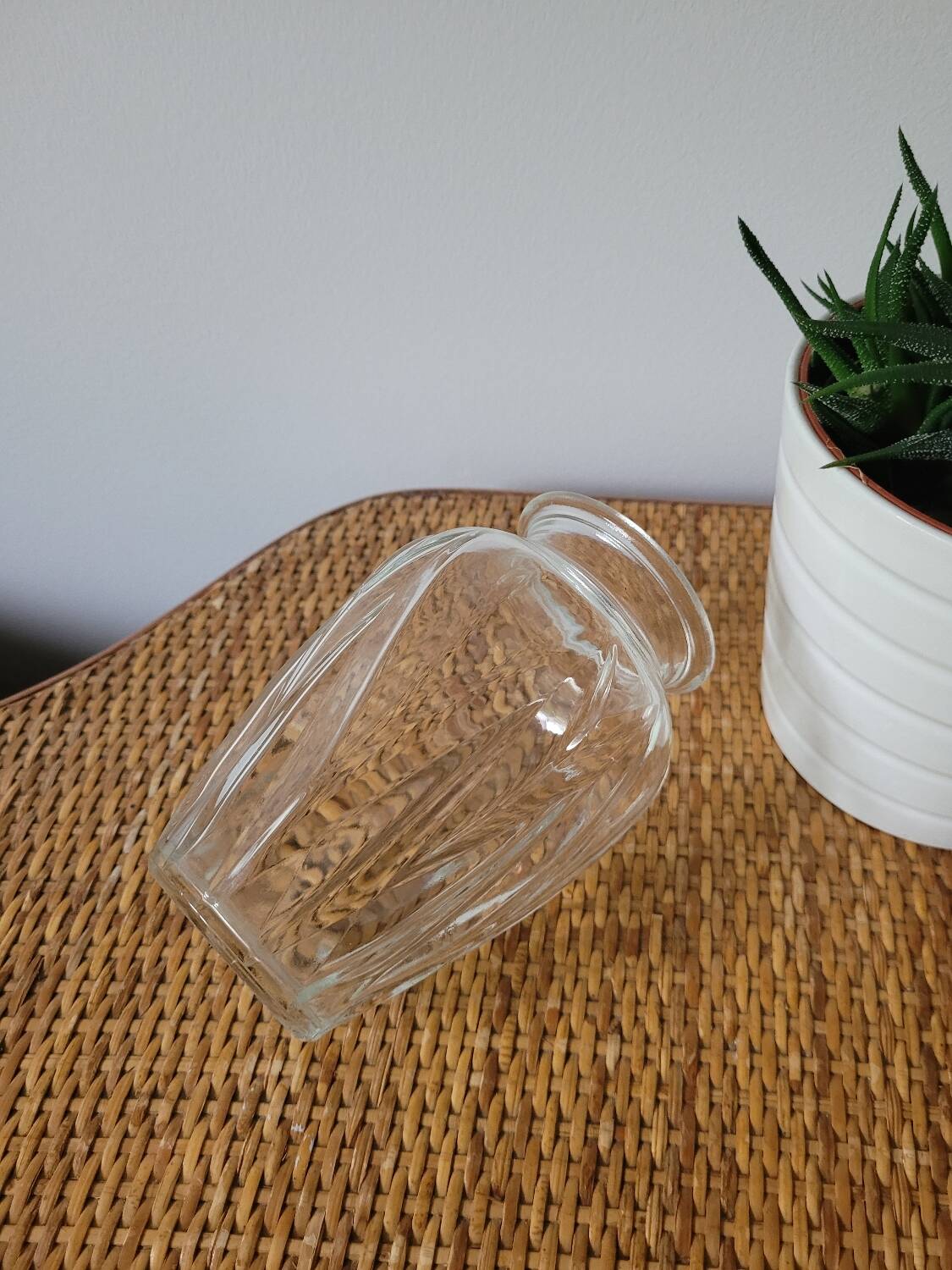 Grand vase à bulbe drapé