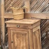 Antique solid wood confiturier with 1 drawer.