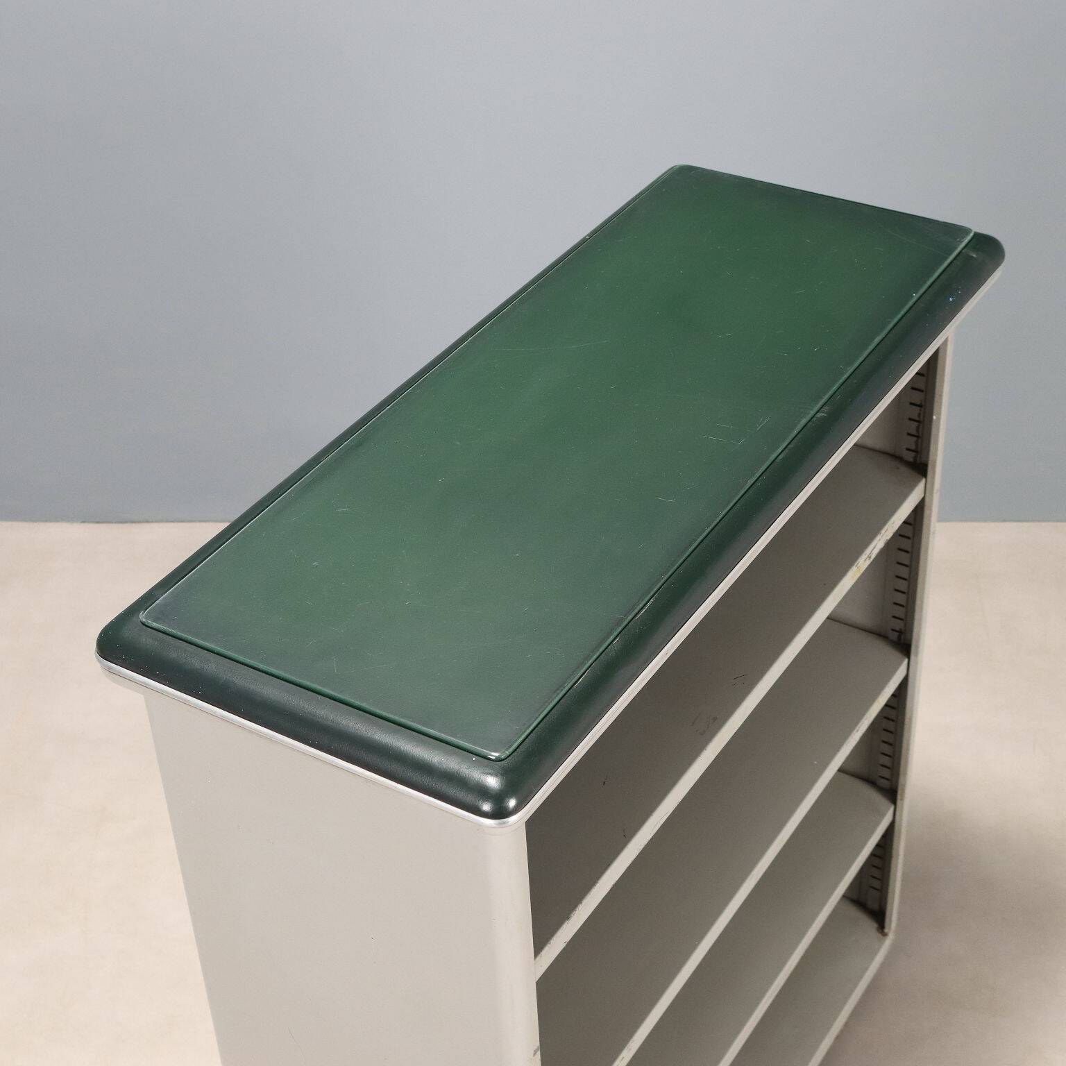 Small metal bookcase from the 1960s
