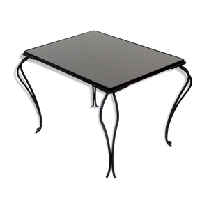 table fer forgé années