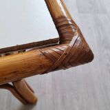 Large rattan coffee table
