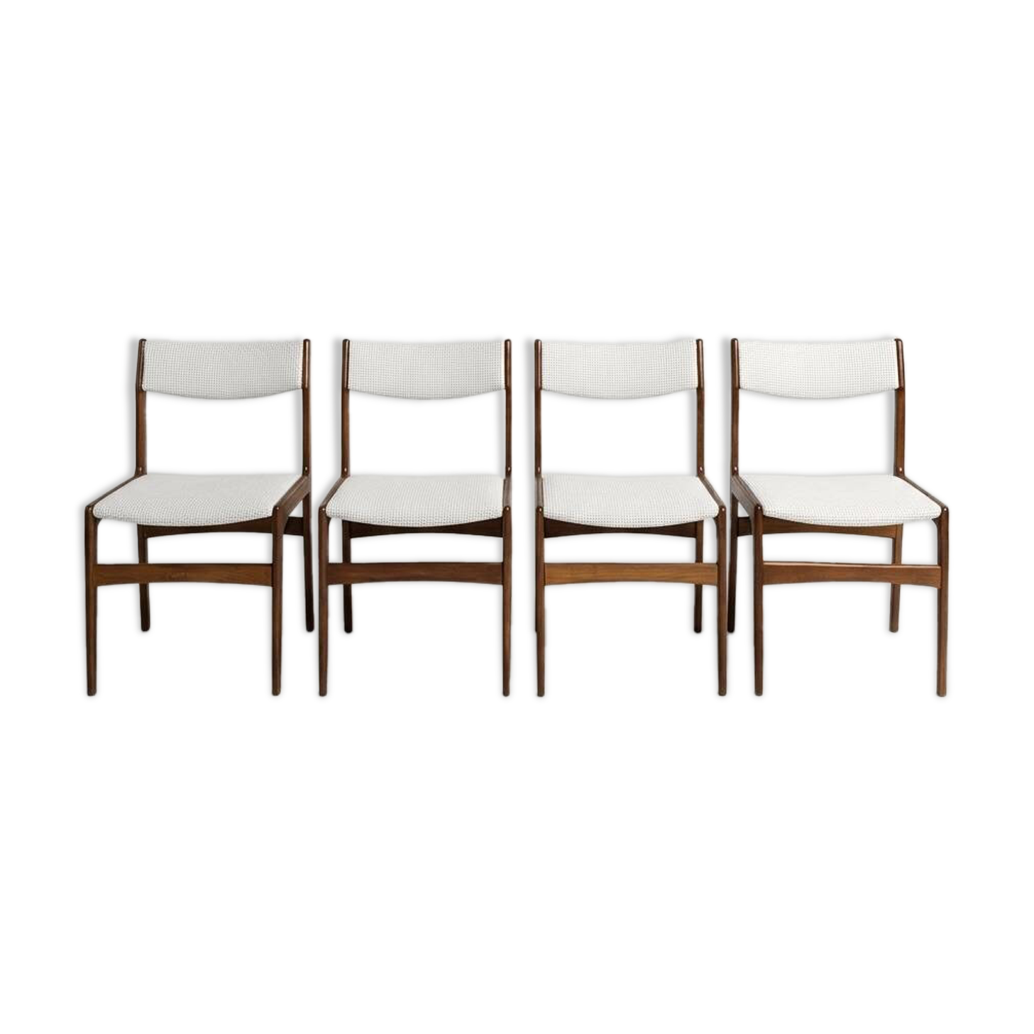 Set of 4 vintage Scandinavian chairs by Erik Buch - 1970