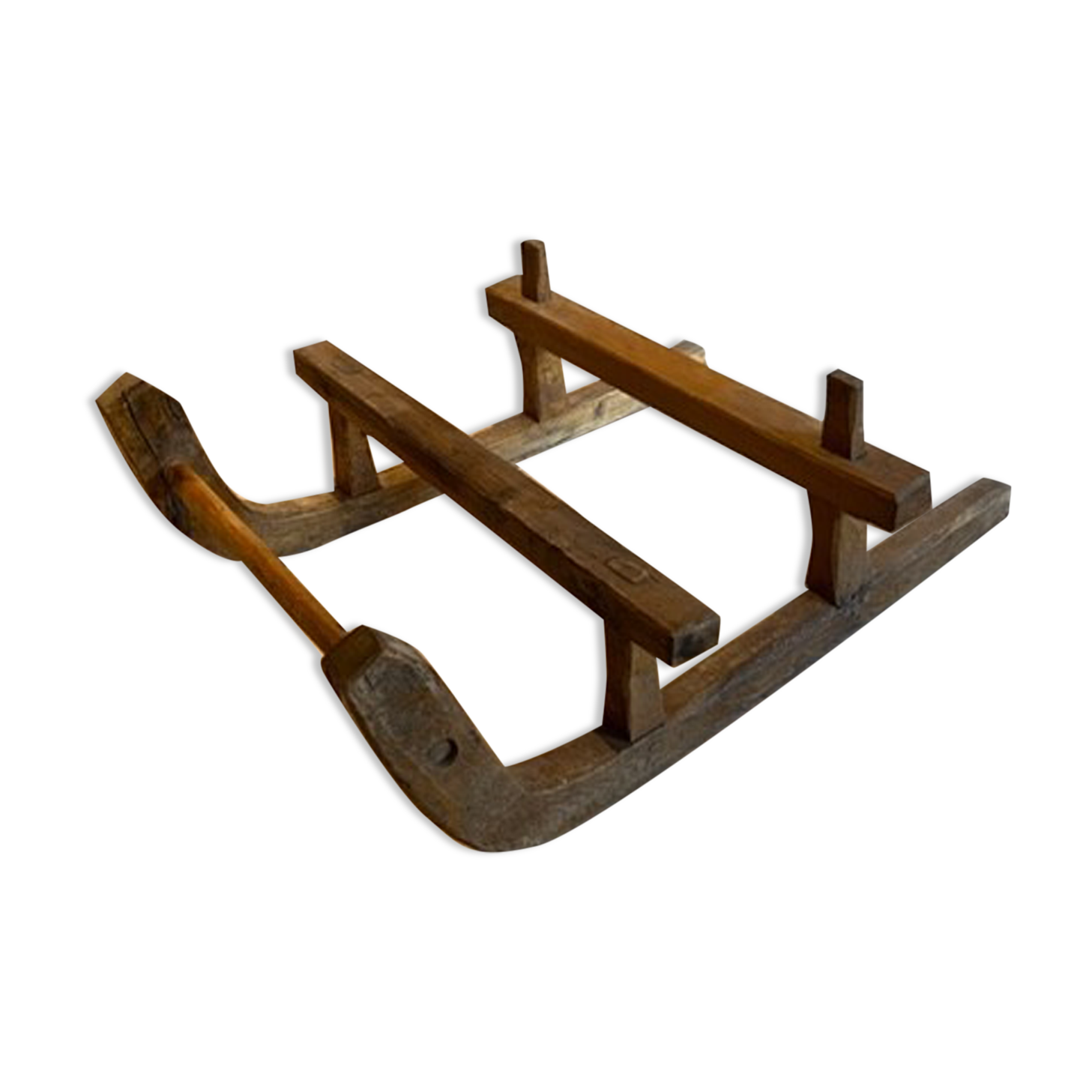 Sledge old folk art mountain