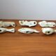 Lot de 6 porte couteaux animaliers en porcelaine de Limoges