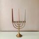 Vintage brass candle holder, 1970