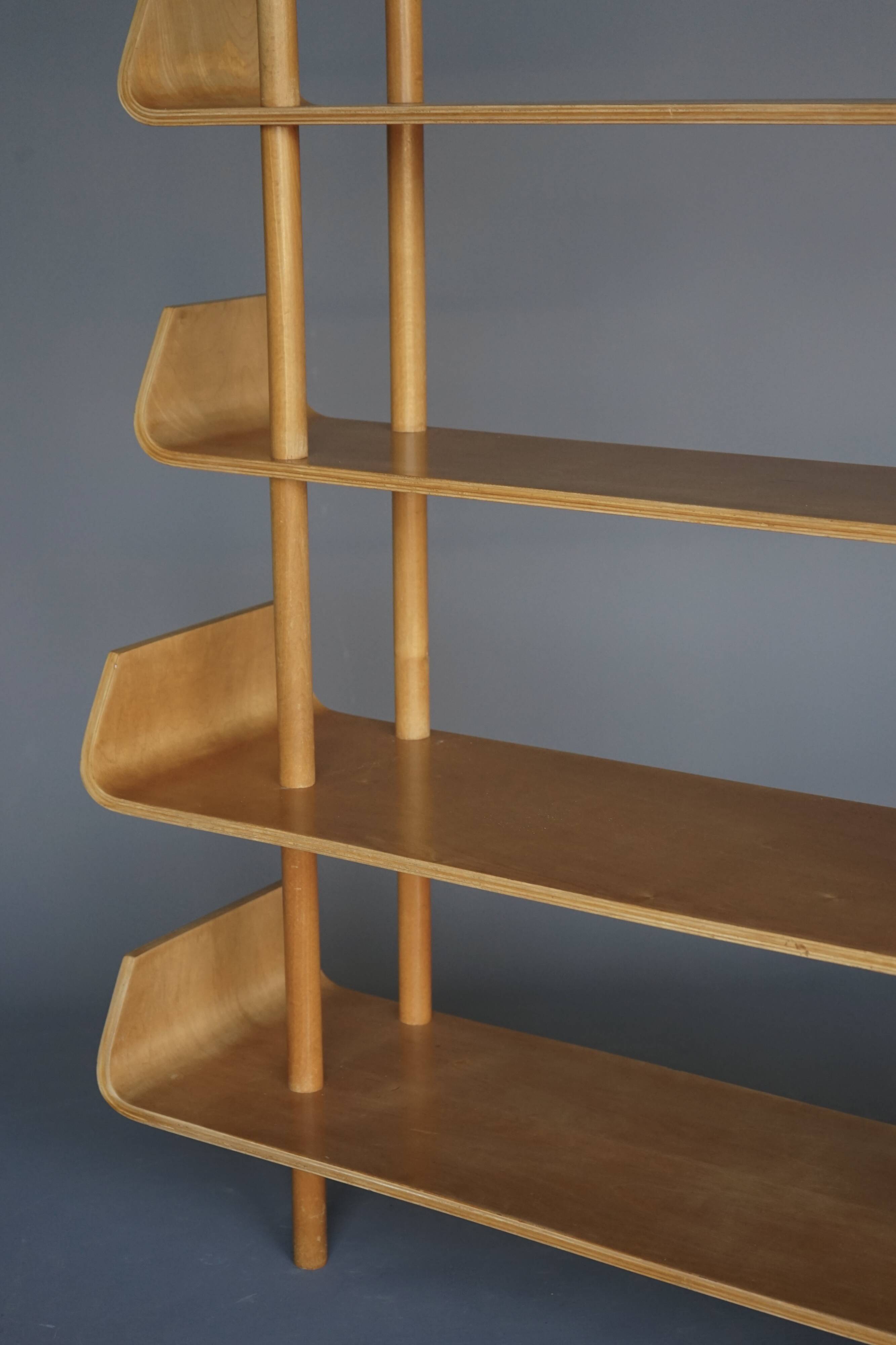 Large bookcase or shelving unit by Willem Lutjens for Gouda de Boer, 1950s