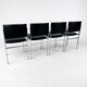 Ensemble de 4 chaises de salle à manger vintage, Belgique, 1980
