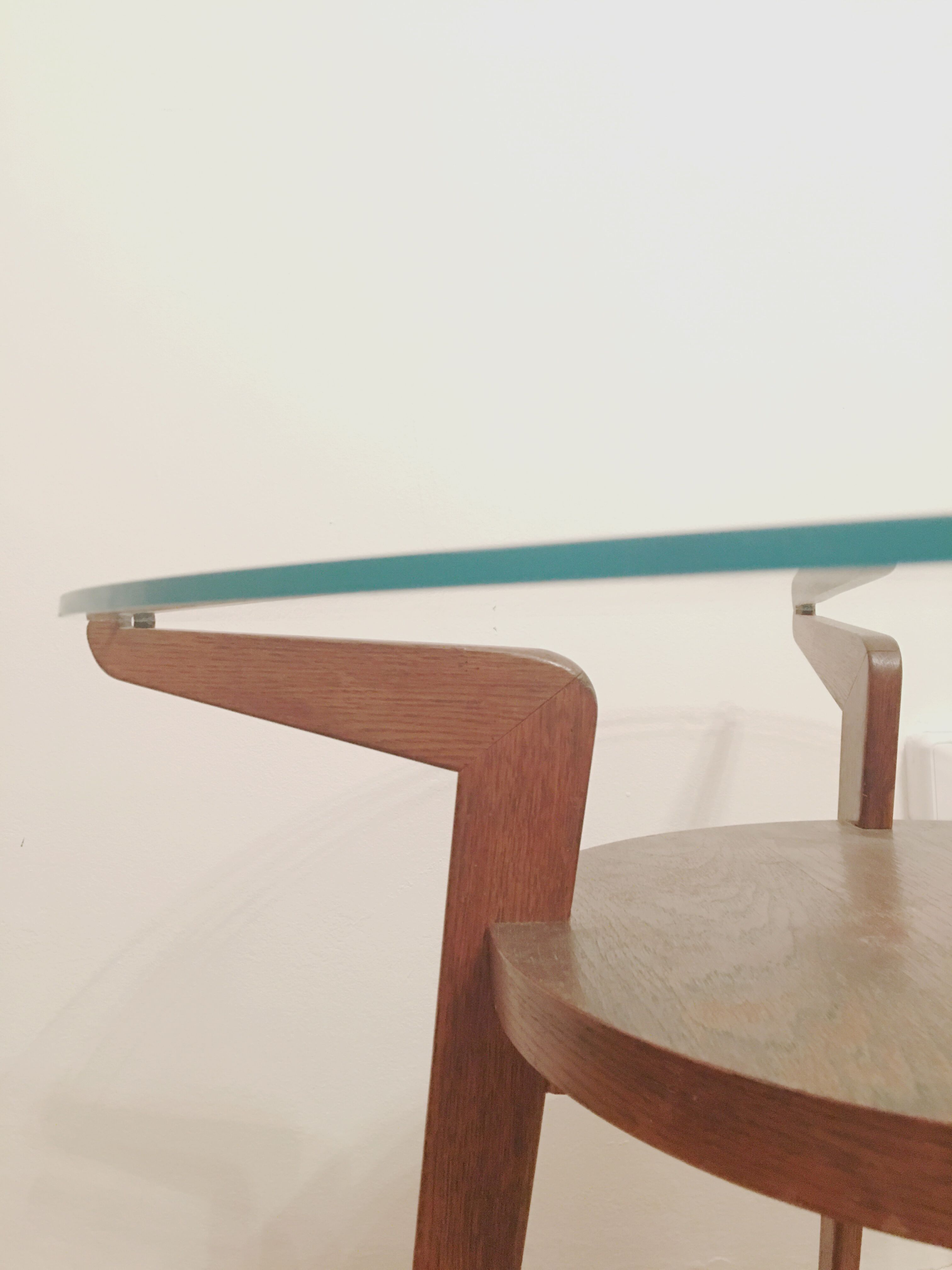 Round Coffee Table by Karel Kozelka and Antonin Kropacek, 1940s