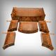 Commode-coiffeuse en ronce de noyer, Angleterre – 1920