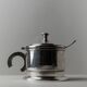 Argent Metal Silver-Plated Art Deco Lidded Box with Spoon, Italian 1930s Table Decor