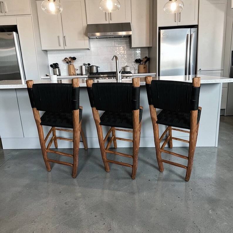 Rope bar stool