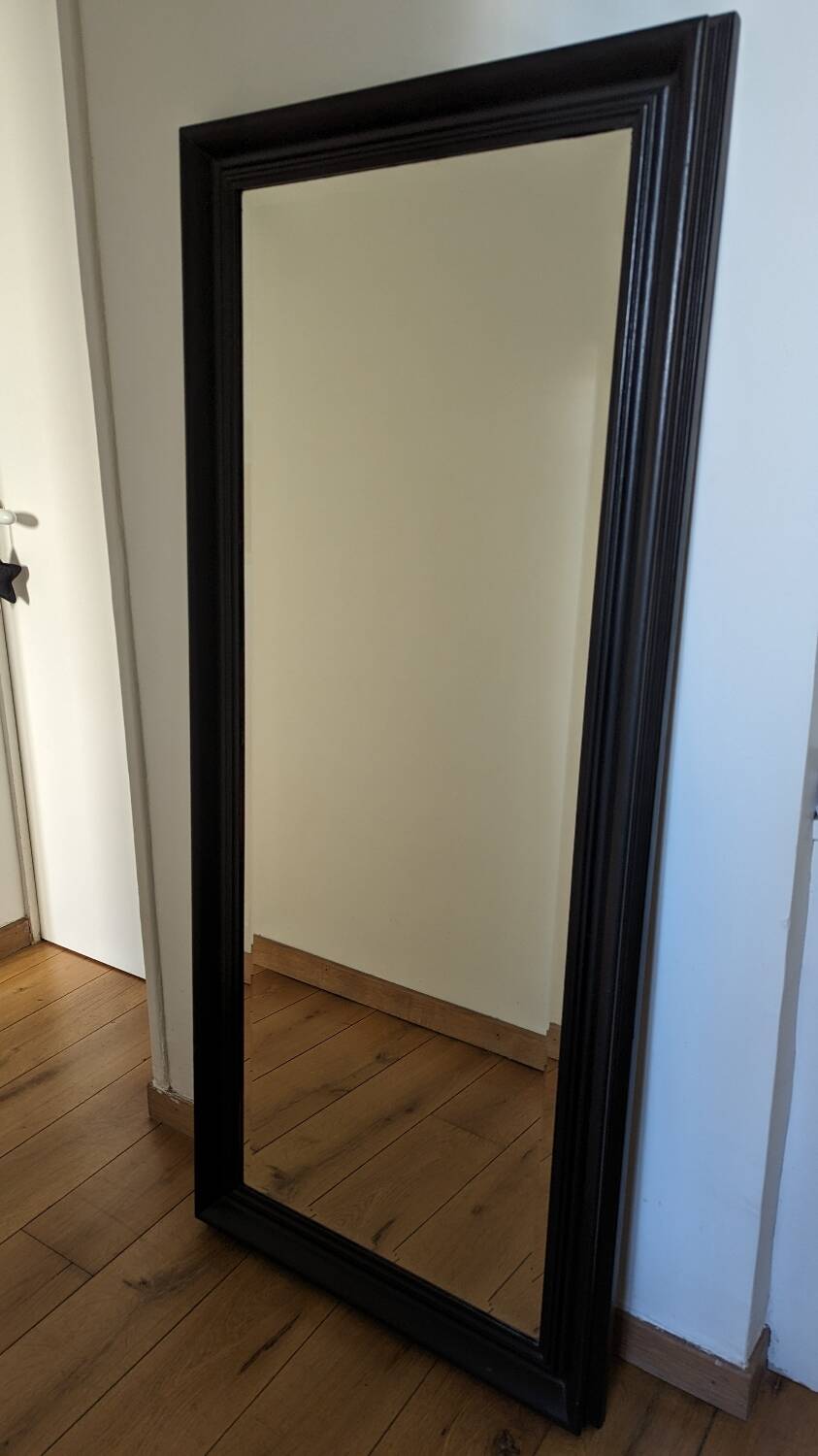 Large wooden mirror