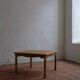 Carved oak square coffee table by Henning Kjaernulf | Denmark | 1950s