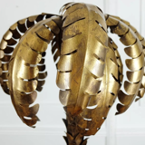 70's palm table lamp