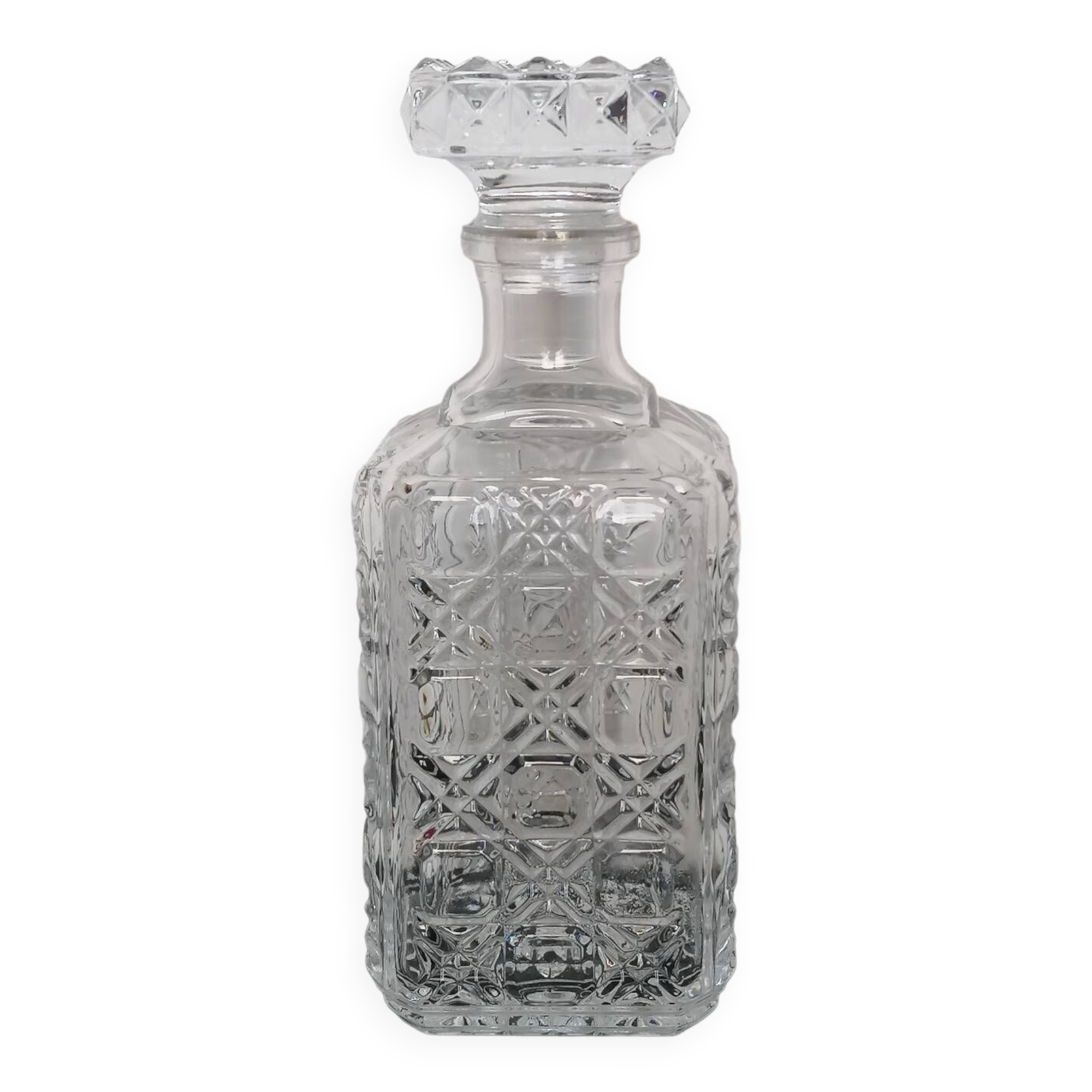 Crystal diamond whiskey bottle