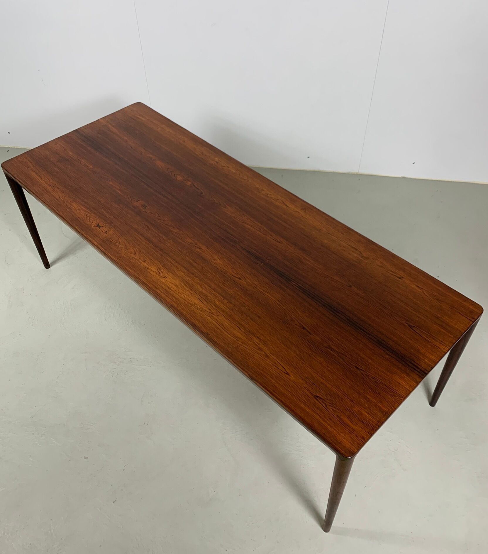 Danish midcentury palisander coffee table by Haslev, 1960s