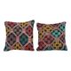Set of 2 vintage Turkish cushion covers 41x41 cm