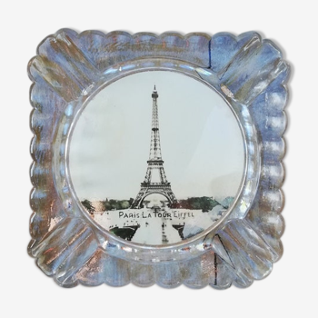 Glass ashtray Paris Eiffel Tower
