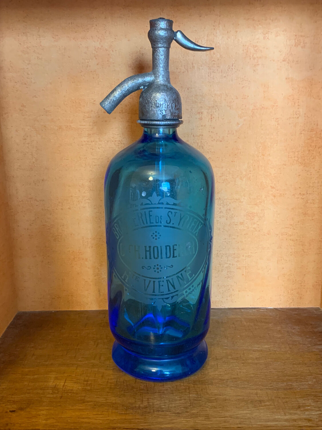 Bottle of sparkling water