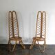 Pair of low bamboo chairs 1960