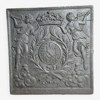 Plaque cheminée la liberté retrouvé 102 x 99 cm