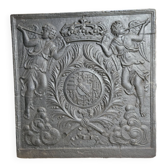 Plaque cheminée la liberté retrouvé 102 x 99 cm