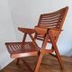 REX folding armchair by designer Niko KRALJ, 1950s, compass legs