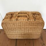 Large rattan suitcase 48 cm x 35 cm