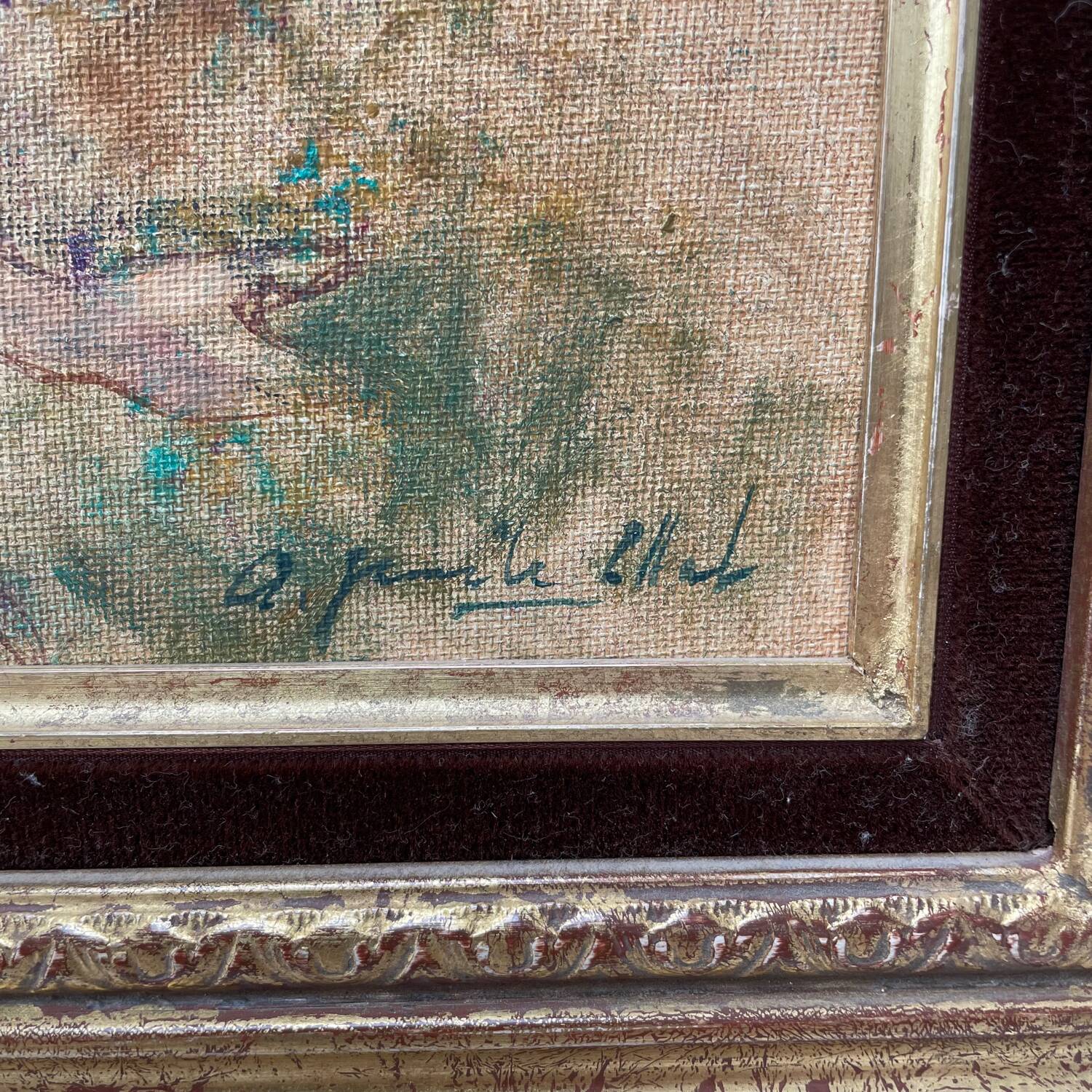 Painting canvas Collado Antonio Gonzalez