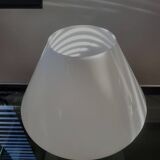 Vintage mushroom table lamp, Hustadt Leuchten, in opaline glass model L 1970.