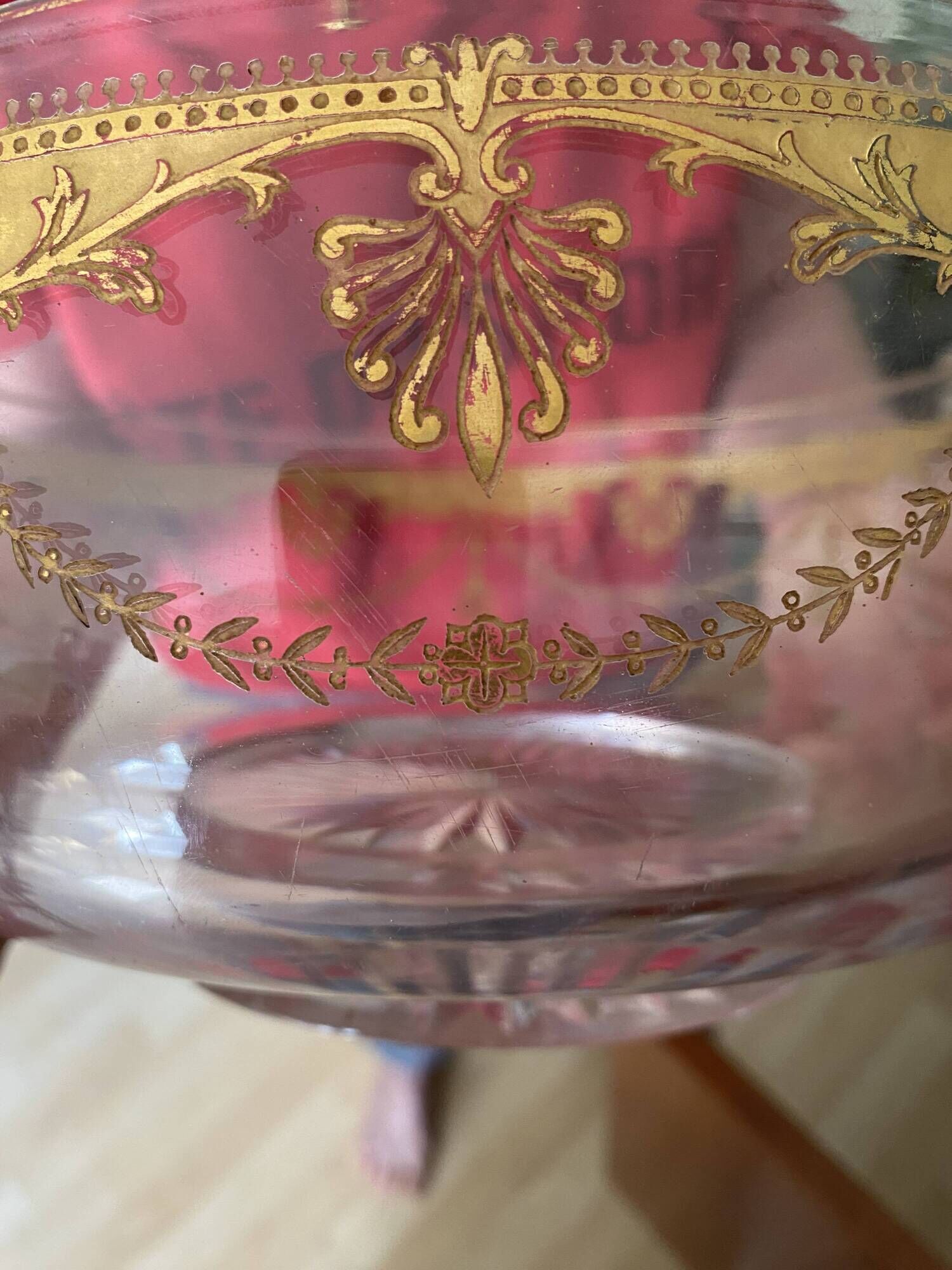 Crystal salad bowl