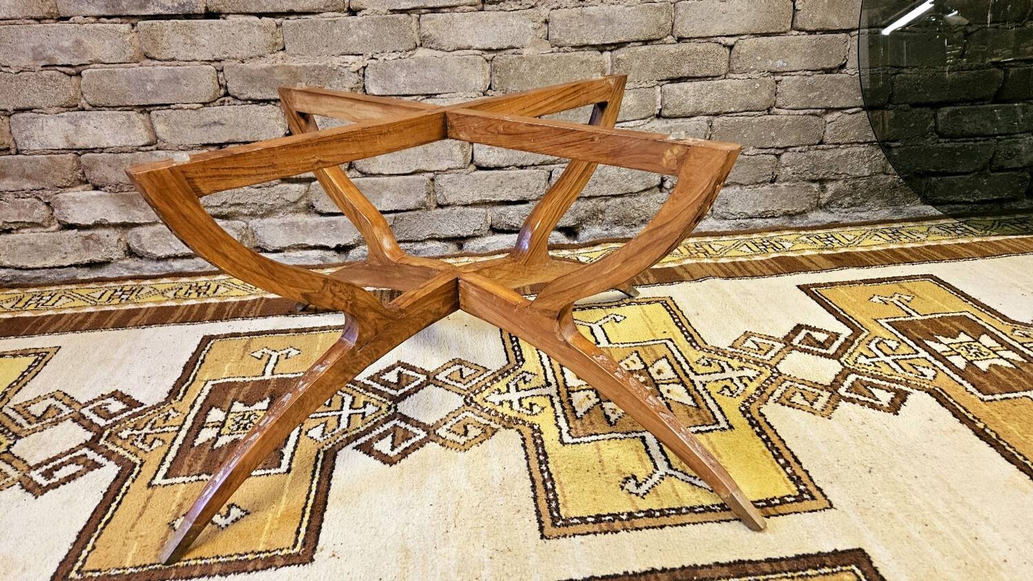 1960s vintage spider leg coffee table