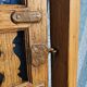 Old garden gate in solid teak