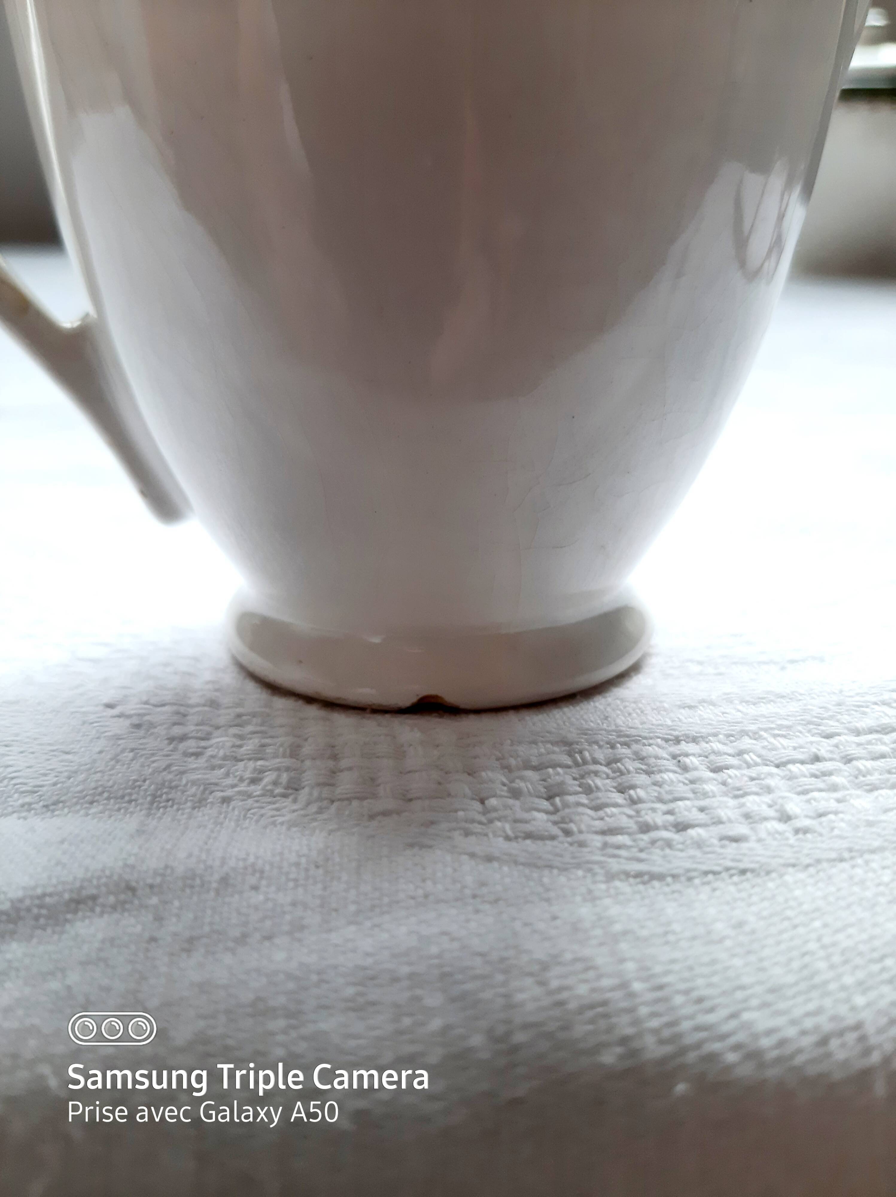 Milk pot edwige true opaque sarreguemines