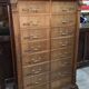 Antique solid wood workshop furniture in Renaissance style.