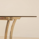 Italian octagonal metal dining table 70's