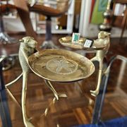 Small sculpture in gilded brass, African craftsmanship.