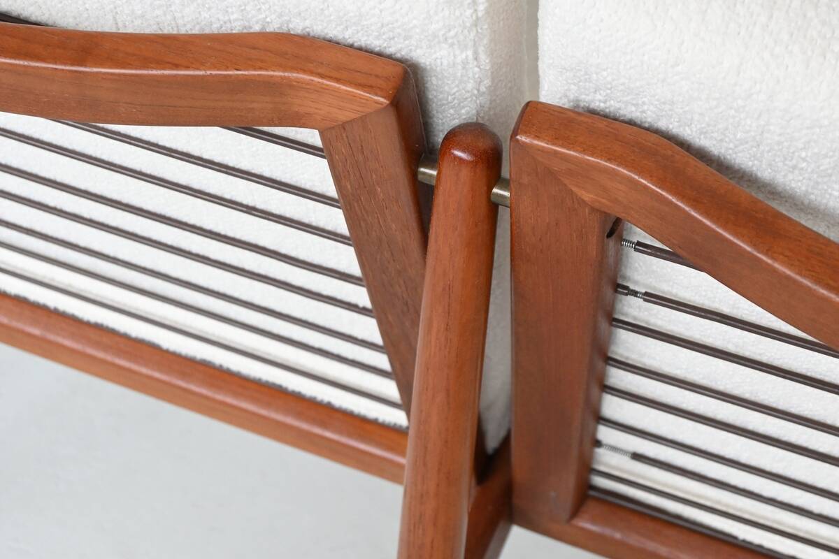 Svend Age Eriksen three-seat sofa in teak Glostrup Denmark 1960