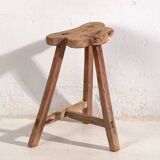 Antique stool in wabi-sabi style (c.1900) #8