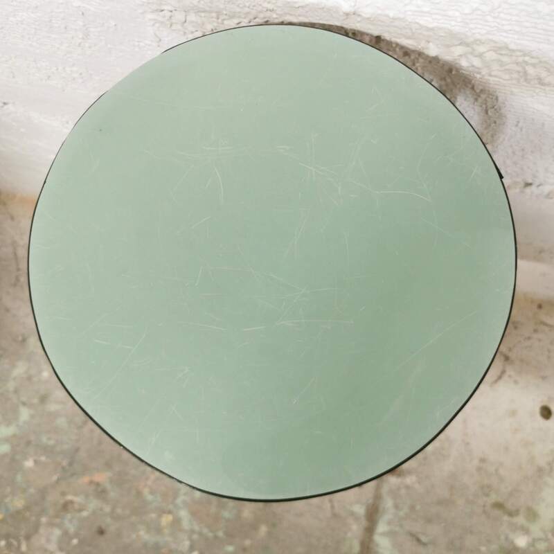 Metal stool and Formica