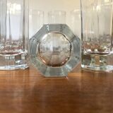 Glasses Aperitifs in transparent vintage glass Octime