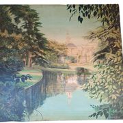 Large oil painting on wood by Jy Doussot contemporary French painter
