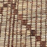 Mauritanian African mat in leather and reeds