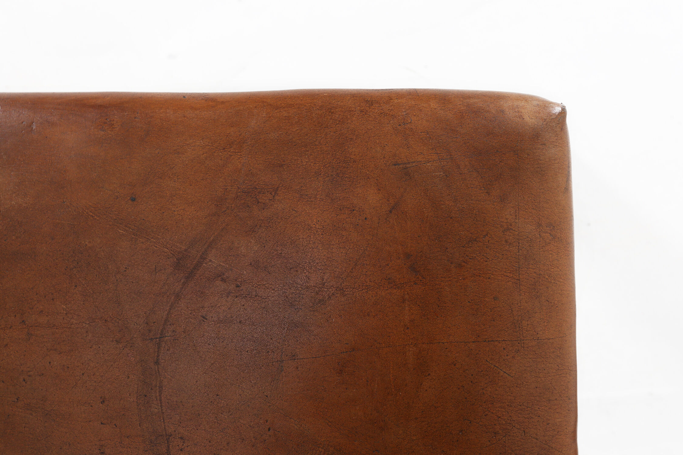 Industrial leather bench ca.1920